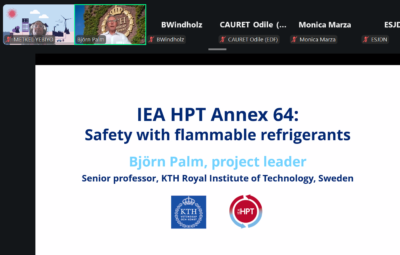 IEA HPT Project 64 Webinar on the safe use of flammable refrigerants